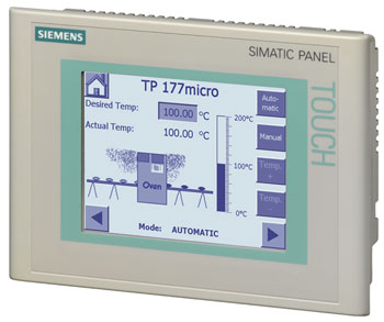 Панель оператора с сенсорным дисплеем SIMATIC TP177 micro 6AV6640-0CA11-0AX1